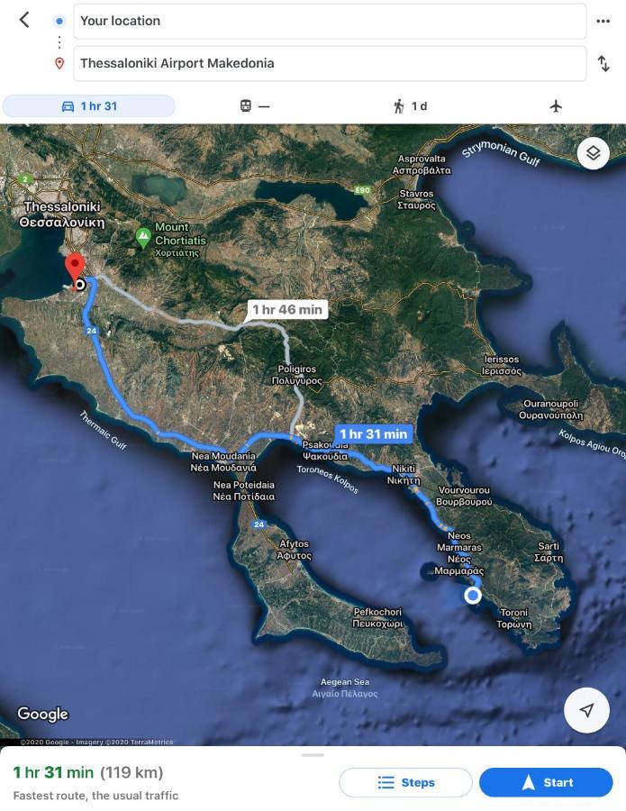 Willa Hidden Gem Sithonia Metochi Agias Kiriakis Zewnętrze zdjęcie